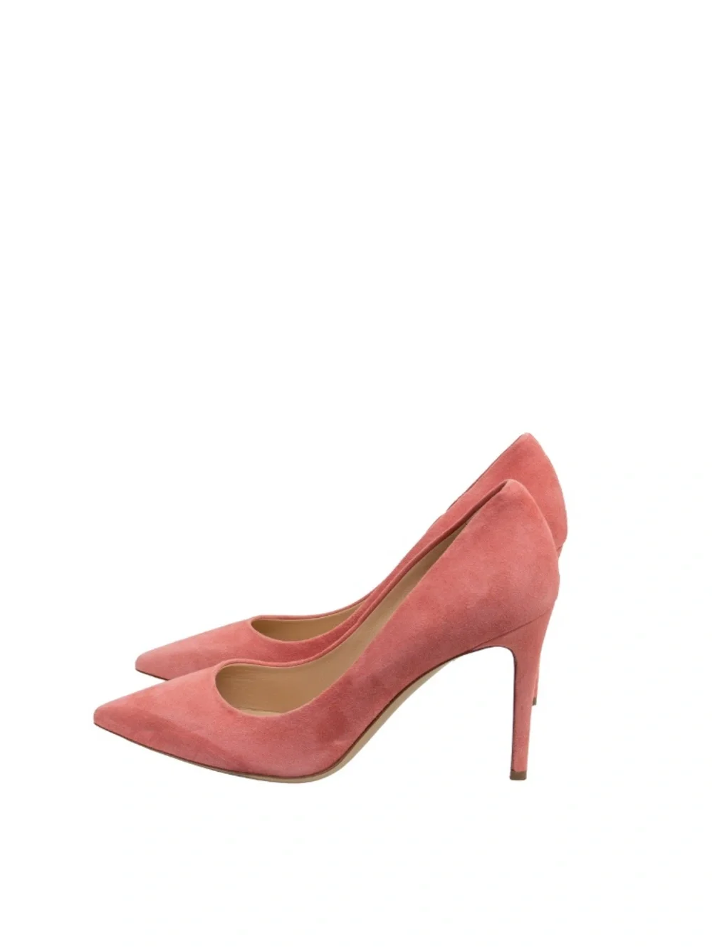 M.Gemi Women’s Coral Pink Suede Pointed Toe Stiletto Pumps Heels Size EU 37 US 7